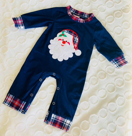 Santa Boy onesie 3/6M